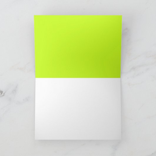 Creepy Green Slime Monster Verjaardag Dank je Kaar Bedankkaart (Binnen)