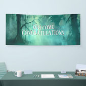 Creepy Green Swamp 2 Lines Aangepaste tekst Spandoek (Beurs)