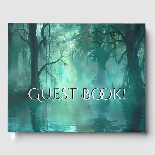 Creepy Green Swamp Custom Gastenboek (Voorkant)