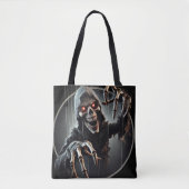 Creepy Grim Reaper Horror Tote Bag (Voorkant)