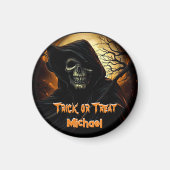 Creepy Grim Reaper Trick or treat Magneet (Voorkant)