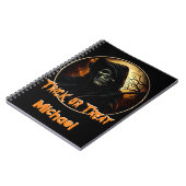 Creepy Grim Reaper Trick or treat Notitieboek (Linkerzijde)