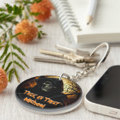 Creepy Grim Reaper Trick or treat Sleutelhanger (Voorkant Rechts)