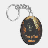 Creepy Grim Reaper Trick or treat Sleutelhanger (Voorkant Links)