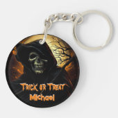 Creepy Grim Reaper Trick or treat Sleutelhanger (Achterkant)
