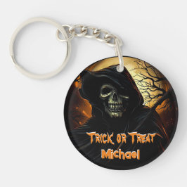 Creepy Grim Reaper Trick or treat Sleutelhanger