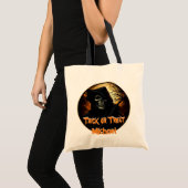 Creepy Grim Reaper Trick or treat Tote Bag (Voorkant (product))
