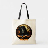 Creepy Grim Reaper Trick or treat Tote Bag (Achterkant)