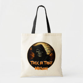 Creepy Grim Reaper Trick or treat Tote Bag