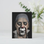 Creepy Grock the Clown Face Briefkaart (Staand voorkant)