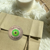Creepy Gross Green Eye Halloween Trick or treat Ronde Sticker
