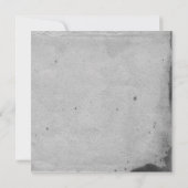 Creepy Grunge Graveyard Halloween Party Kaart (Achterkant)