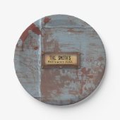 Creepy Grunge Undode Halloween Papieren Bordje (Voorkant)