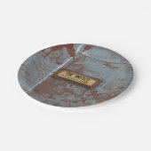 Creepy Grunge Undode Halloween Papieren Bordje (Gekanteld)