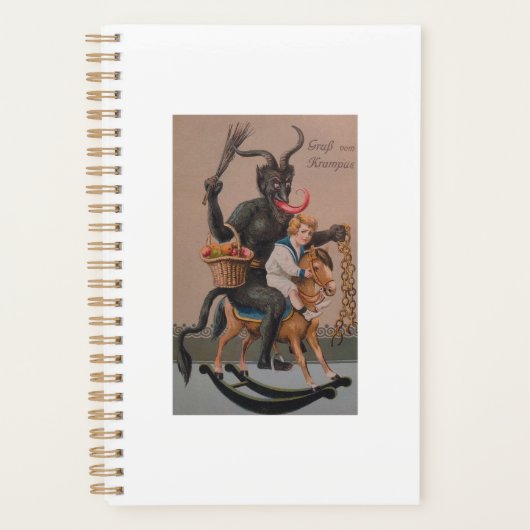 Creepy Gruss Vom Krampus Demon kerst Devil Kra Planner (Voorkant)