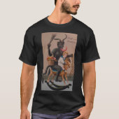 Creepy Gruss Vom Krampus Demon kerst Devil Kra T-shirt (Voorkant)
