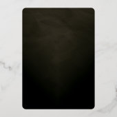 Creepy Hair Skull RIP naar haar 20s-feest Folie Uitnodiging (Achterkant)