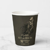 Creepy Hair Skull RIP naar haar 20s-feest Papieren Bekers (Achterkant)