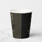 Creepy Hair Skull RIP naar haar 20s-feest Papieren Bekers (Rechts)