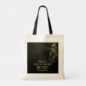 Creepy Hair Skull RIP naar haar 20s-feest Tote Bag (Achterkant)