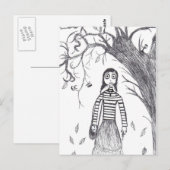 Creepy Halloween Briefkaart (Voorkant / Achterkant)