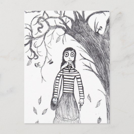 Creepy Halloween Briefkaart (Voorkant)