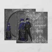 Creepy Halloween bruid en bruidegom verlovingsfees Kaart (Voorkant / Achterkant)