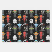 Creepy Halloween Creatures Inpakpapier Vel (Voorkant 2)