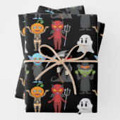 Creepy Halloween Creatures Inpakpapier Vel (In situ)