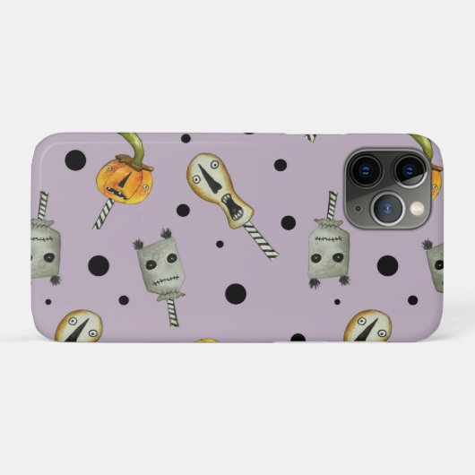 Creepy Halloween Dolls_stoffige paarse Case-Mate iPhone Case (Achterkant (horizontaal))