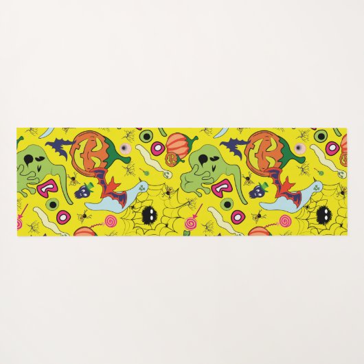 Creepy Halloween Essentials Yogamat (Achterkant (horizontaal))