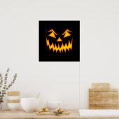 Creepy Halloween Evil Face Poster (Keuken)