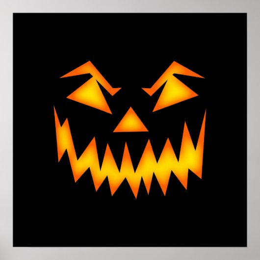 Creepy Halloween Evil Face Poster (Voorkant)