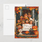 Creepy Halloween familie Briefkaart (Voorkant / Achterkant)