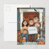 Creepy Halloween familie Briefkaart (Voorkant / Achterkant)