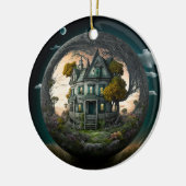Creepy Halloween Haunted House Ornament (Links)