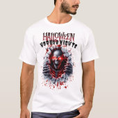 Creepy Halloween Horror Nights T-shirt (Voorkant)
