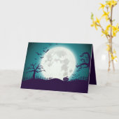 Creepy Halloween Kaart (Gele Bloem)