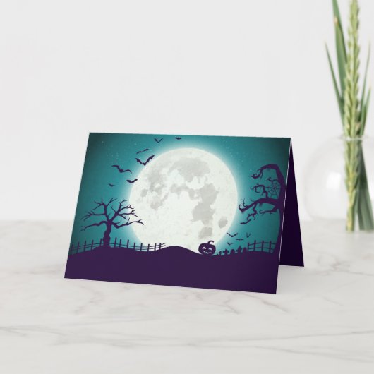 Creepy Halloween Kaart (Voorkant)