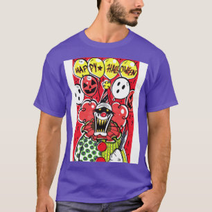 Creepy Halloween Killer Clown T-shirt