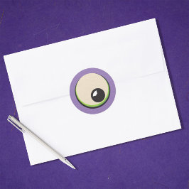 Creepy Halloween Mummy Eyeball Ronde Sticker