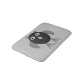 Creepy Halloween Owl Bath Mat (Gekanteld)