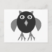 Creepy Halloween Owl Briefkaart (Voorkant)