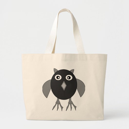 Creepy Halloween Owl Canvas tas (Voorkant)