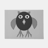 Creepy Halloween Owl Doormat Deurmat (Voorkant)