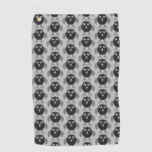 Creepy Halloween Owl Golf Towel Golfhanddoek (Voorkant)