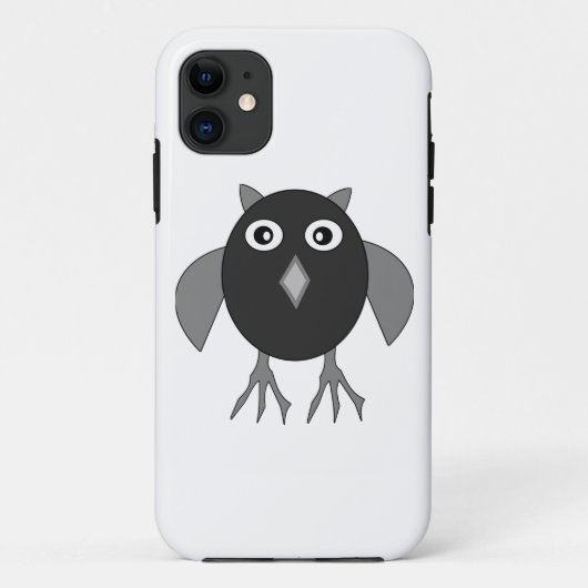 Creepy Halloween Owl iPhone Case (Achterkant)
