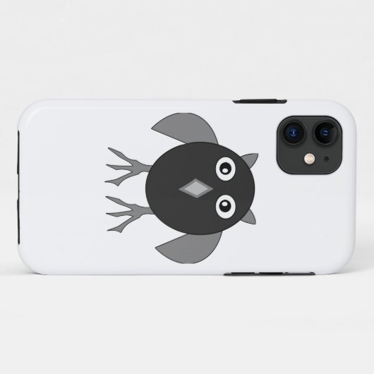 Creepy Halloween Owl iPhone Case (Achterkant (horizontaal))