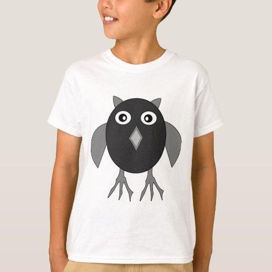 Creepy Halloween Owl Kinder T Shirt (Voorkant)