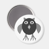Creepy Halloween Owl Magnet (Voorkant / Achterkant)